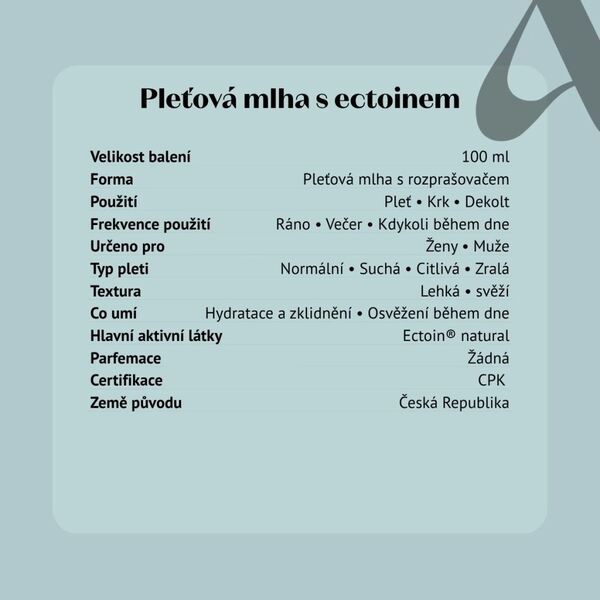 Aromatica Hydratační mlha s ectoinem 100 ml
