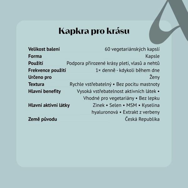 Aromatica Kapka pro krásu 60 kapslí