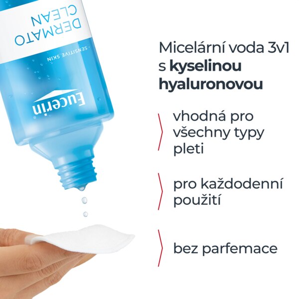 Eucerin DermatoClean Čisticí micelární voda 3v1 400 ml