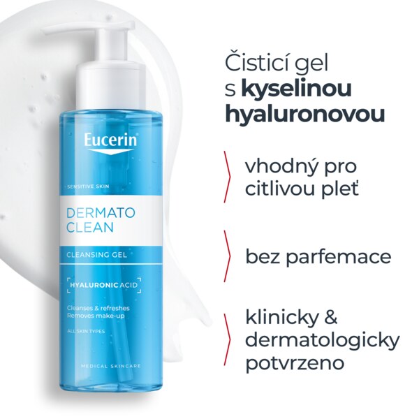 Eucerin DermatoClean Čisticí gel 200 ml Eucerin DermatoClean Čisticí gel 200 ml