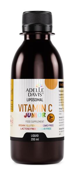 Adelle Davis Lipozomální Vitamin C Junior 3+ 200 ml