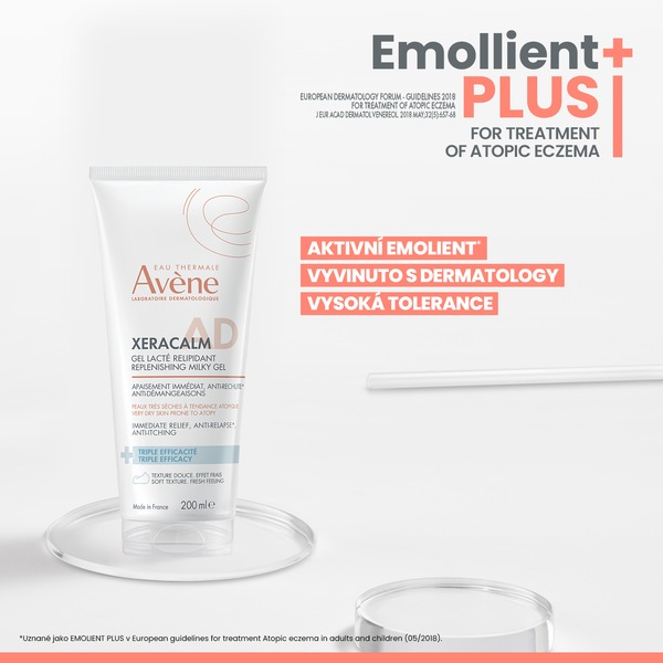 Avene XeraCalm A.D Relipidační mléčný gel 200 ml Avene XeraCalm A.D Relipidační mléčný gel 200 ml