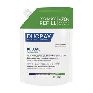 Ducray Kelual Squanorm šampon - Mastné lupy náplň 400 ml