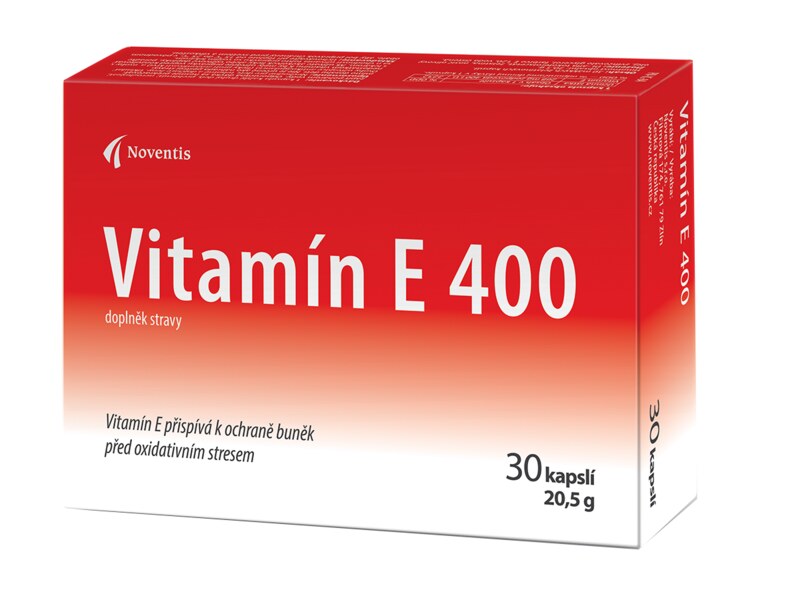 Noventis Vitamín E 400 30 kapslí Noventis Vitamín E 400 30 kapslí
