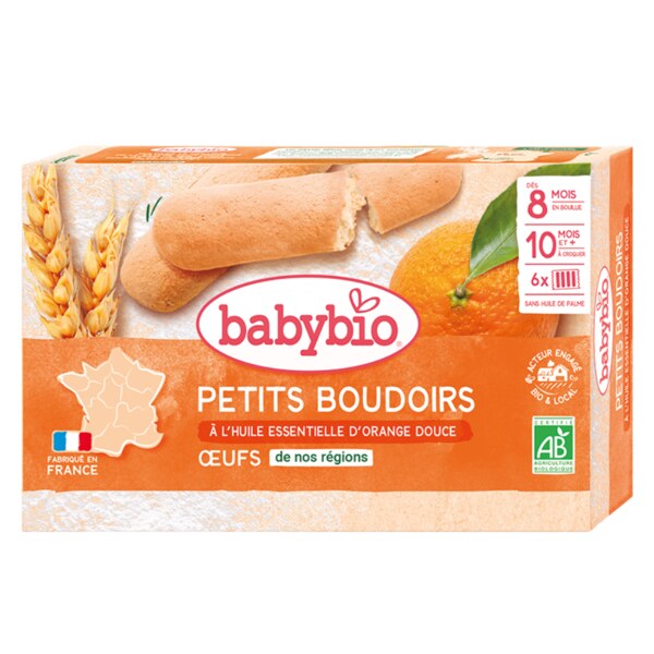 Babybio piškoty s esenciálním olejem ze sladkého pomeranče 120 g Babybio piškoty s esenciálním olejem ze sladkého pomeranče 120 g