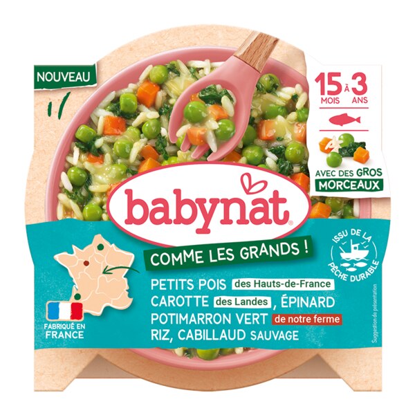 BABYNAT rizoto se zeleninou a divokou treskou 200 g BABYNAT rizoto se zeleninou a divokou treskou 200 g