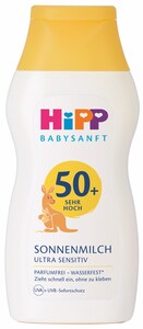 Hipp Babysanft Opalovací mléko SPF50+ 200 ml