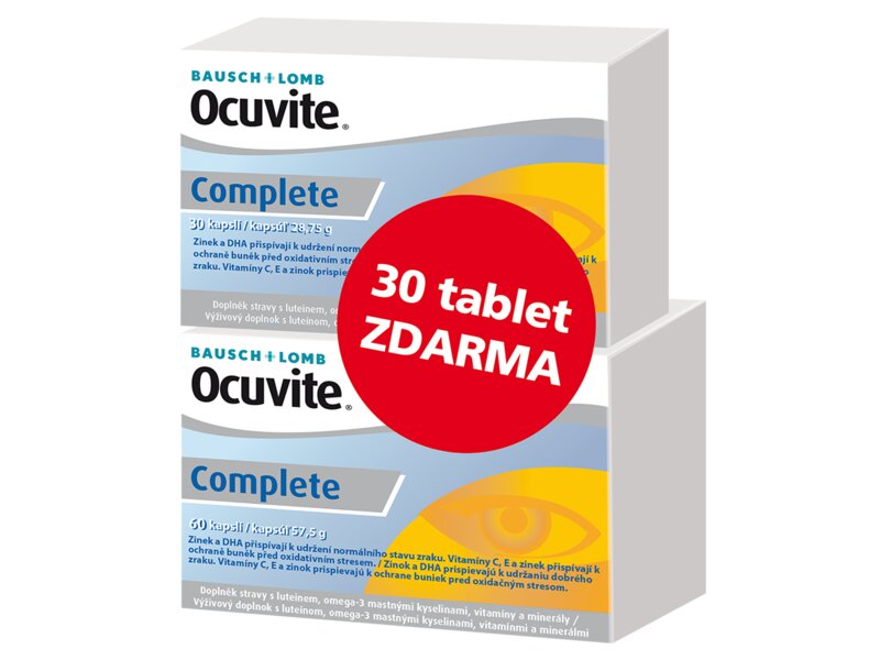 Ocuvite Complete 60+30 kapslí ZDARMA