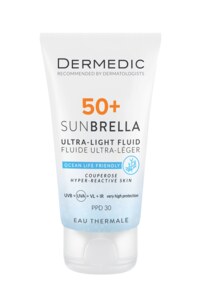 Dermedic Sunbrella Ultra lehká emulze na opalování SPF50+ kuperózní a hyperreaktivní pleť 40 ml Dermedic Sunbrella Ultra lehká emulze na opalování SPF50+ kuperózní a hyperreaktivní pleť 40 ml