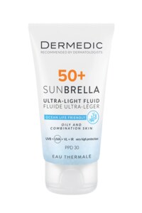 Dermedic Sunbrella Ultra lehká emulze na opalování SPF50+ mastná a kombinovaná pleť 40 ml