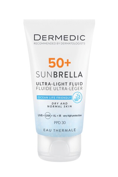 Dermedic Sunbrella Ultra lehká emulze na opalování SPF50+ suchá a normální pleť 40 ml