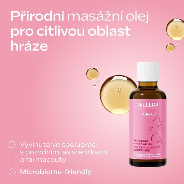 Weleda Olej na masáž hráze 50 ml Weleda Olej na masáž hráze 50 ml