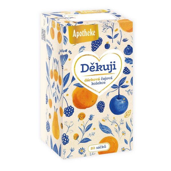 Apotheke Děkuji Dárková čajová kolekce nálevové sáčky 20 ks Apotheke Děkuji Dárková čajová kolekce nálevové sáčky 20 ks