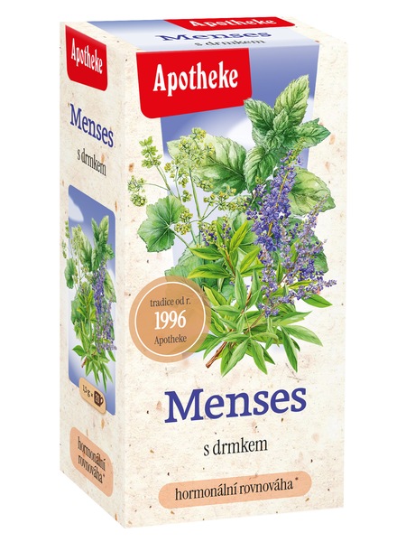 Apotheke Mensess s drmkem nálevové sáčky 20 x 1,5 g Apotheke Mensess s drmkem nálevové sáčky 20 x 1,5 g