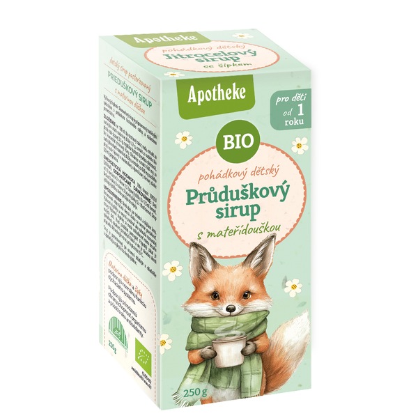 Apotheke Pohádkový Průduškový sirup s mateřídouškou BIO 1+ 250 g