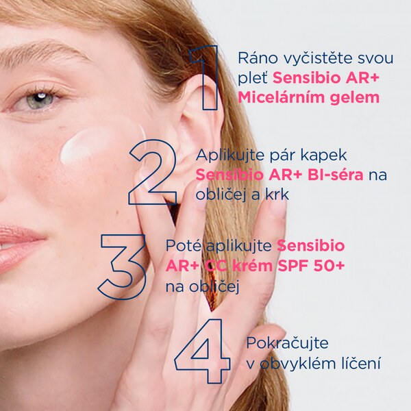 Bioderma Sensibio AR+ CC SPF50+ krém 40 ml