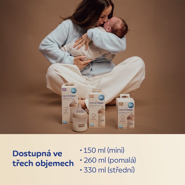 Canpol Babies Lahev Antikoliková Natural Shape 150 ml 1 ks
