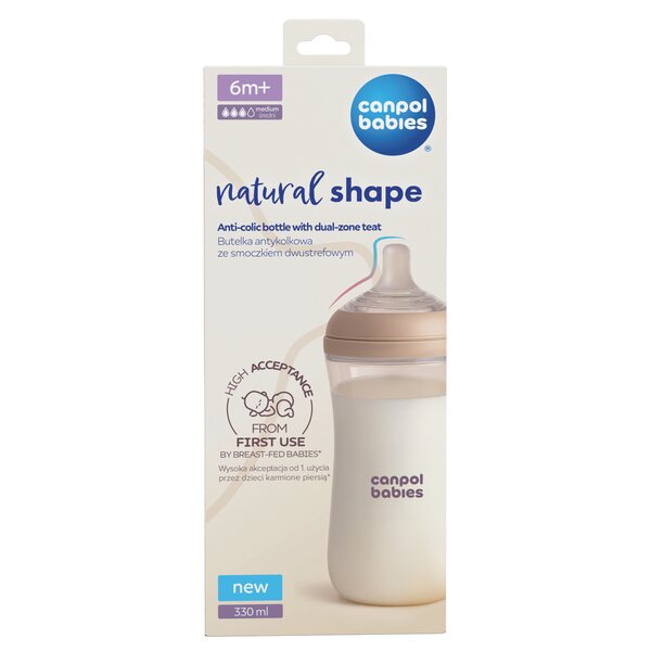 Canpol Babies Lahev Antikoliková Natural Shape 330 ml 1 ks