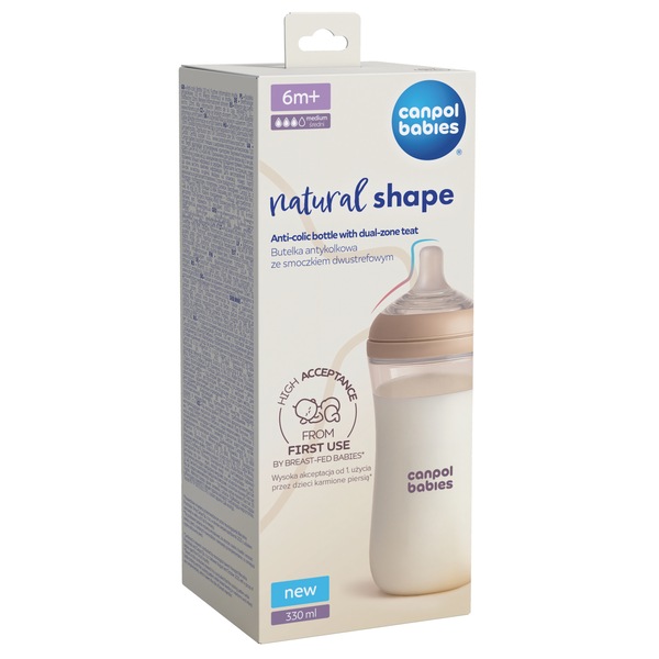 Canpol Babies Lahev Antikoliková Natural Shape 330 ml 1 ks
