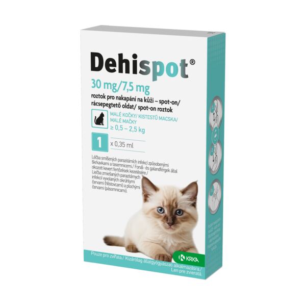 Dehispot 30 mg / 7,5 mg Spot-on 0,35 ml 1 ks