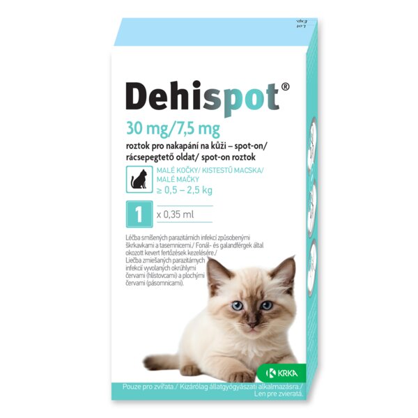 Dehispot 30 mg / 7,5 mg Spot-on 0,35 ml 1 ks