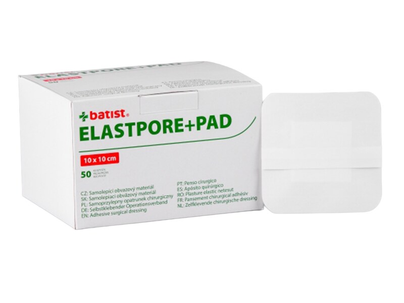 Elastpore+Pad Náplast samolepicí sterilní 10 x 10 cm 1 ks Elastpore+Pad Náplast samolepicí sterilní 10 x 10 cm 1 ks