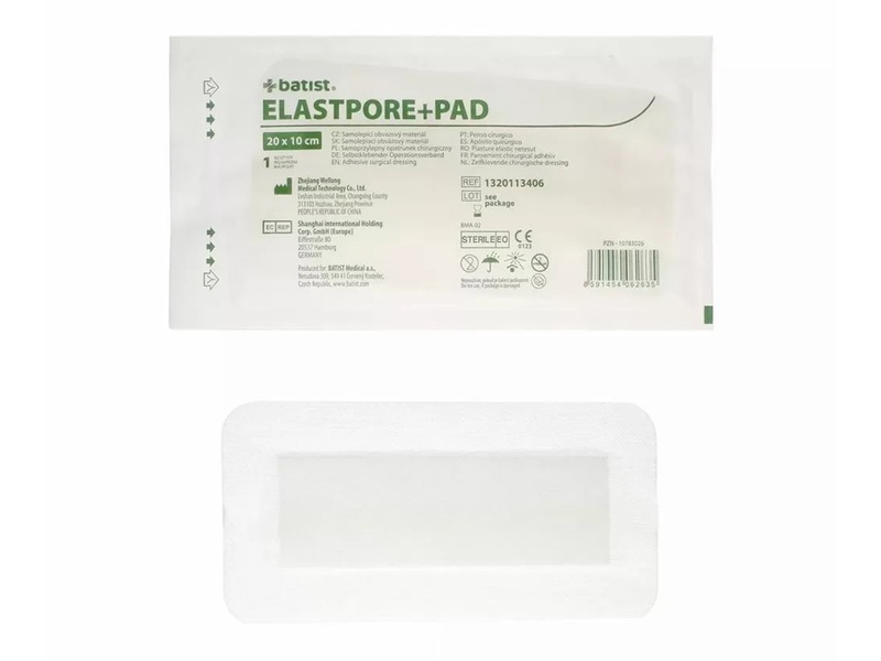 Elastpore+Pad Náplast samolepicí sterilní 10 x 20 cm 1 ks Elastpore+Pad Náplast samolepicí sterilní 10 x 20 cm 1 ks
