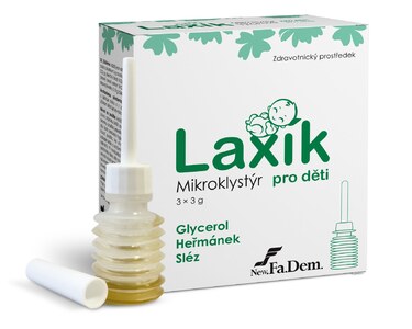 Laxík mikroklystýr pro děti 3x3 g Laxík mikroklystýr pro děti 3x3 g