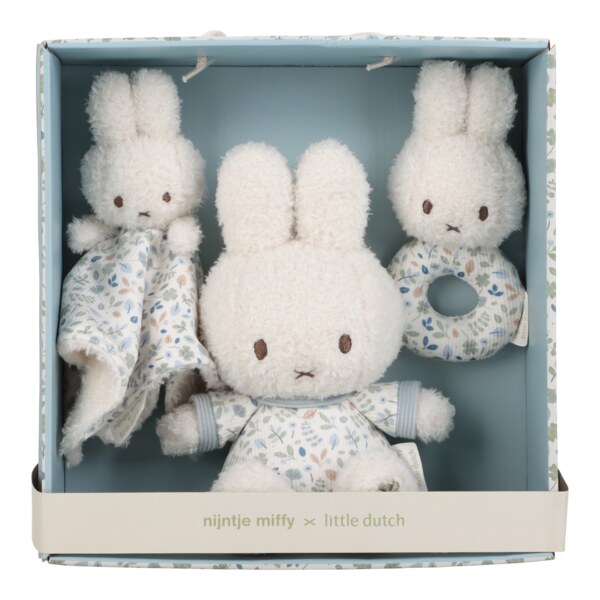 Little Dutch Dárková sada 3-dílná Králíček Miffy Lucky Leaves set