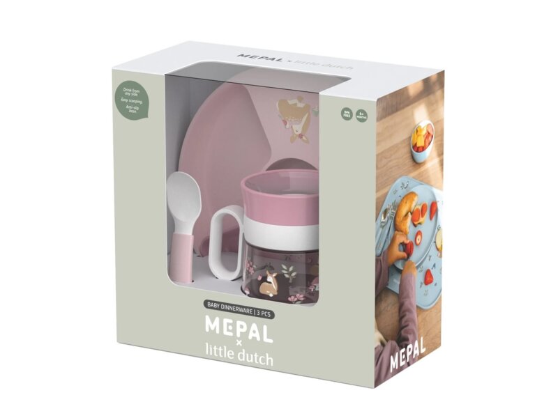 Little Dutch Dětská jídelní sada 3-dílná Fairy Garden set Little Dutch Dětská jídelní sada 3-dílná Fairy Garden set