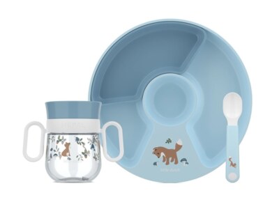 Little Dutch Dětská jídelní sada 3-dílná Forest Friends set