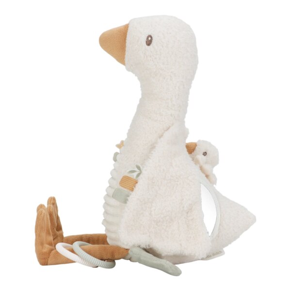 Little Dutch Husa plyšová s aktivitami Newborn Naturals 1 ks Little Dutch Husa plyšová s aktivitami Newborn Naturals 1 ks