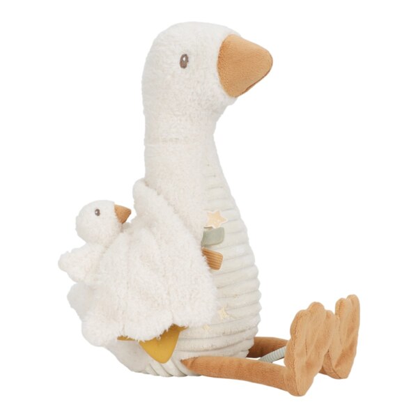 Little Dutch Husa plyšová s aktivitami Newborn Naturals 1 ks Little Dutch Husa plyšová s aktivitami Newborn Naturals 1 ks