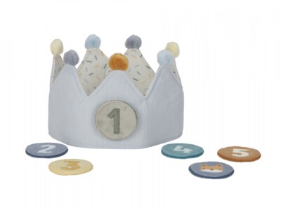 Little Dutch Narozeninová korunka s čísly Blue 1 ks