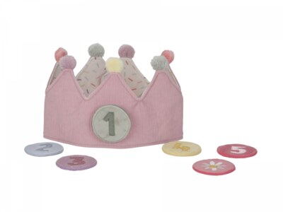 Little Dutch Narozeninová korunka s čísly Pink 1 ks