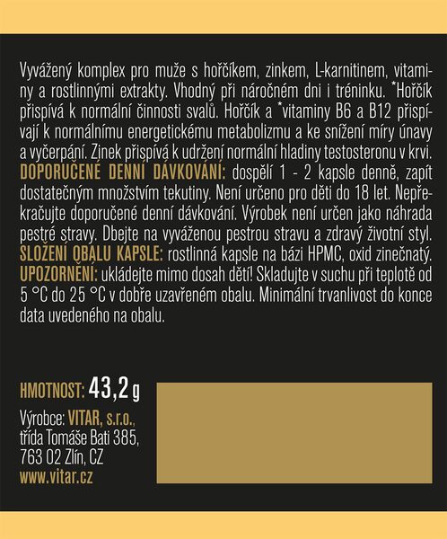 Maxi Vita Essentials AlphaMale 60 kapslí
