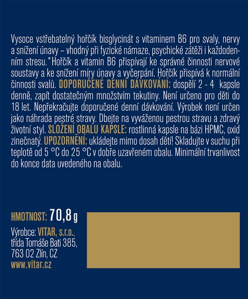 Maxi Vita Essentials Magnesium Bisglycinate 90 kapslí