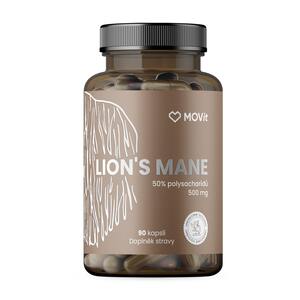 MOVit Lions Mane 50 % polysacharidu 500 mg 90 kapslí MOVit Lions Mane 50 % polysacharidu 500 mg 90 kapslí