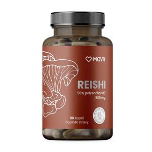 MOVit Reishi 50% polysacharidu 500 mg 90 kapslí MOVit Reishi 50% polysacharidu 500 mg 90 kapslí