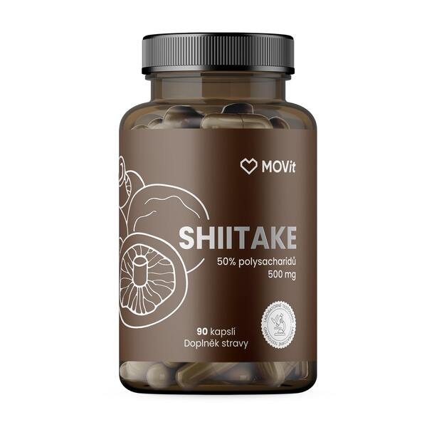 MOVit Shiitake 50% polysacharidu 500 mg 90 kapslí