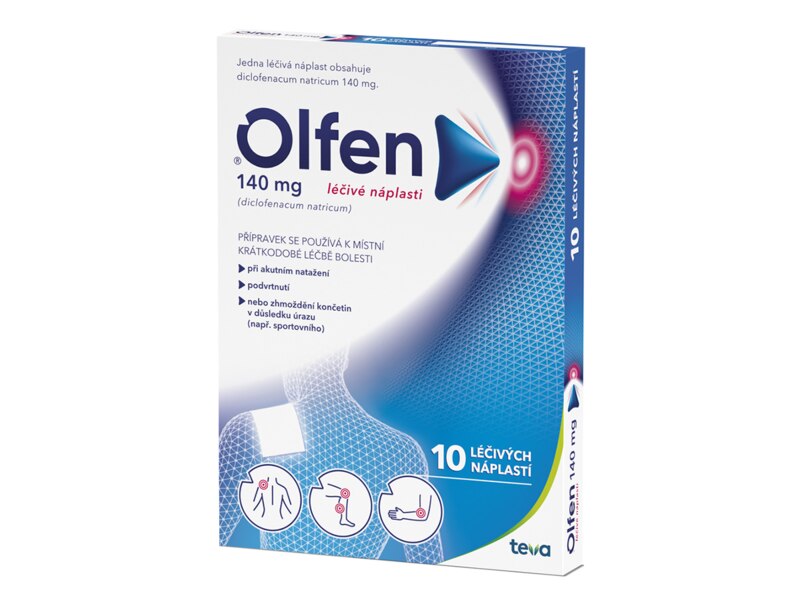 Olfen 140 mg 10 léčivých náplastí