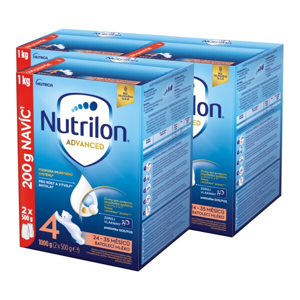 Nutrilon Advanced 4 batolecí mléko 24-35 měsíců 3x2x500 g