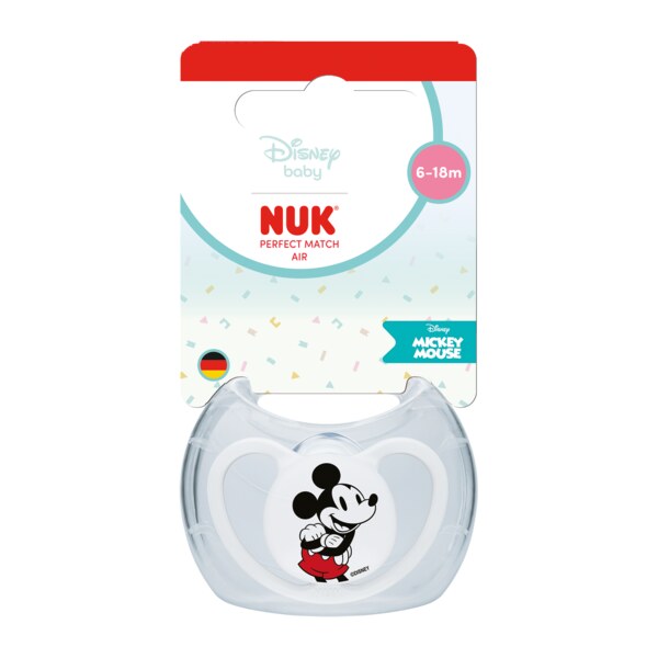Nuk Perfect Match Air Dudlík Mickey 6-18m Mix barev 1 ks