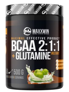 Maxxwin BCAA 2:1:1+Glutamine Green Apple 500 g