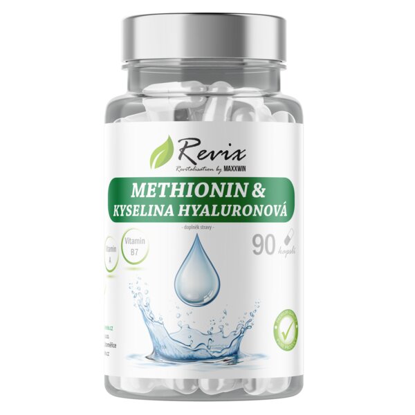 Maxxwin Revix Methionin + Kyselina hyaluronová 90 kapslí Maxxwin Revix Methionin + Kyselina hyaluronová 90 kapslí