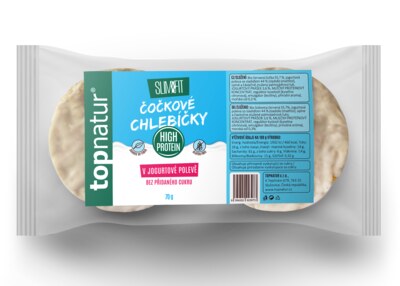 Topnatur Slim&Fit Čočkové chlebíčky v jogurtové polevě 70 g Topnatur Slim&Fit Čočkové chlebíčky v jogurtové polevě 70 g