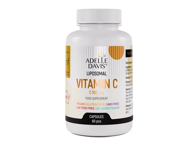 Adelle Davis Liposomal Vitamin C 500 mg 60 kapslí