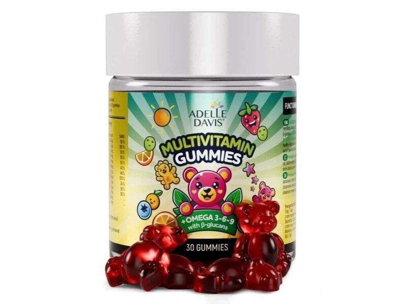 Adelle Davis Multivitamin Gummies + Omega3 30 ks 
