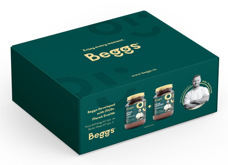 Beggs Developed with MUDr. Marek Dvořák set Better Sleep 60 kapslí + Focus+Energy 60 kapslí