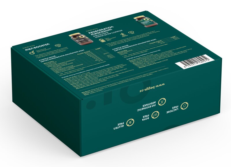 Beggs Men Power and Balance set Men Booster 100 kapslí+Magnesium 60 kapslí